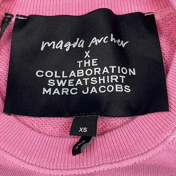 Marc Jacobs X Magda Archer Pink Sweatshirt You’re So Good At Making Me Feel Bad - Picture 12 of 14